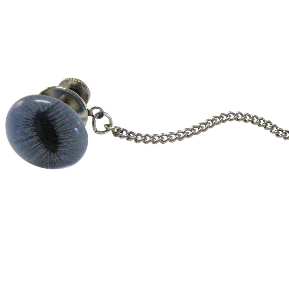 Blue Cat Eye Design Tie Tack